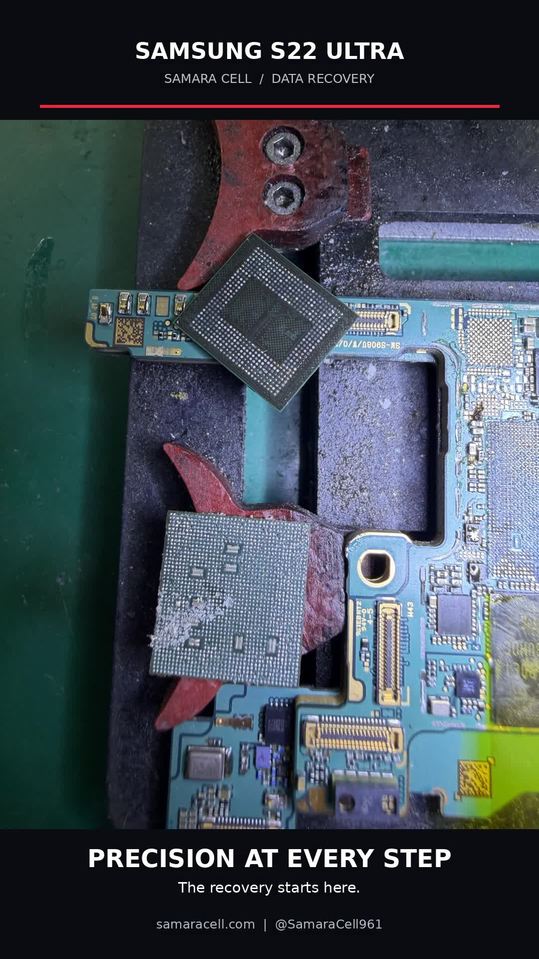 Samsung S22 Ultra — actual Samara Cell board repair