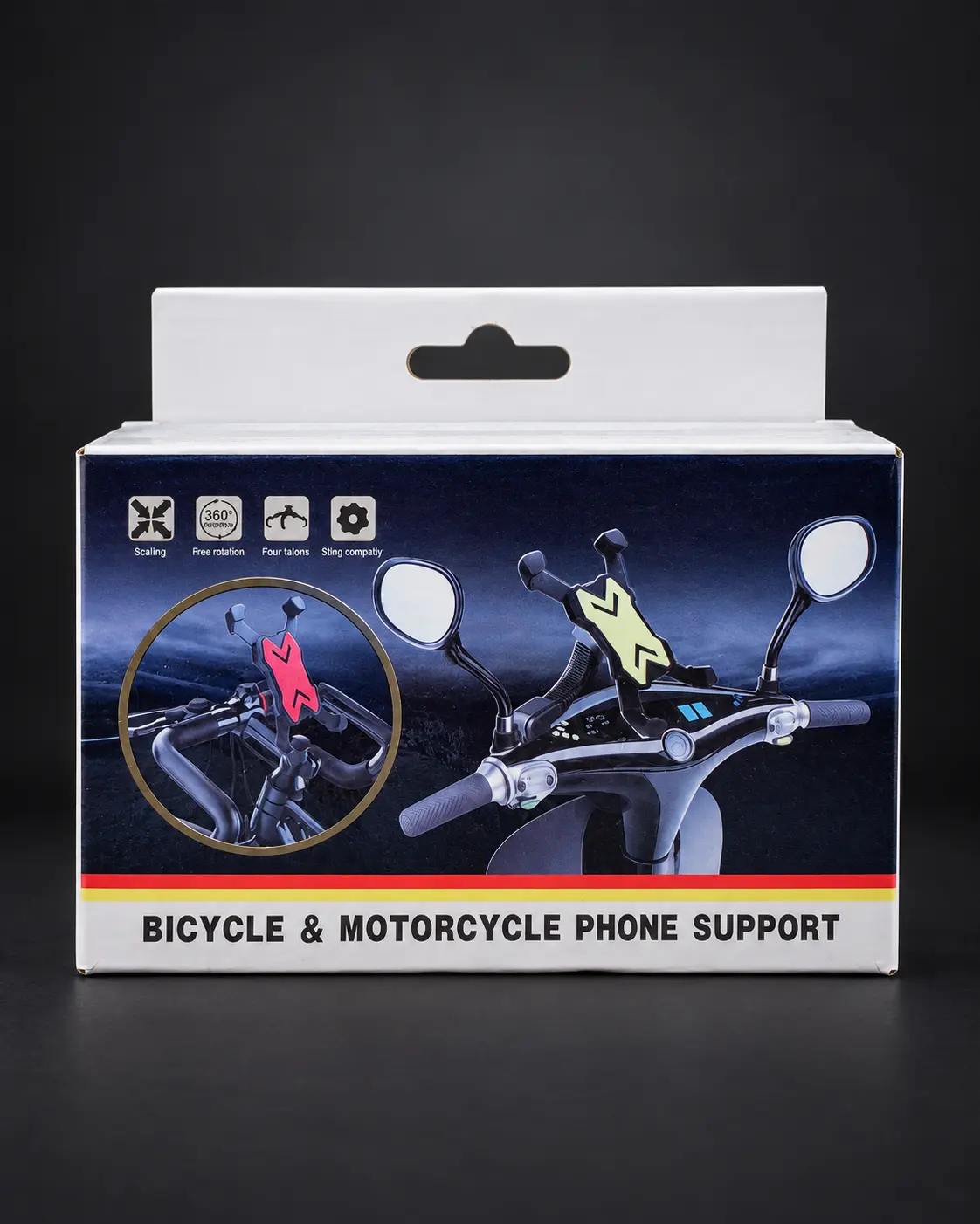 Bicycle and motorcycle phone support