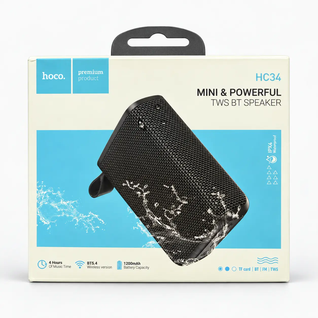 Hoco HC34 mini TWS Bluetooth speaker retail box