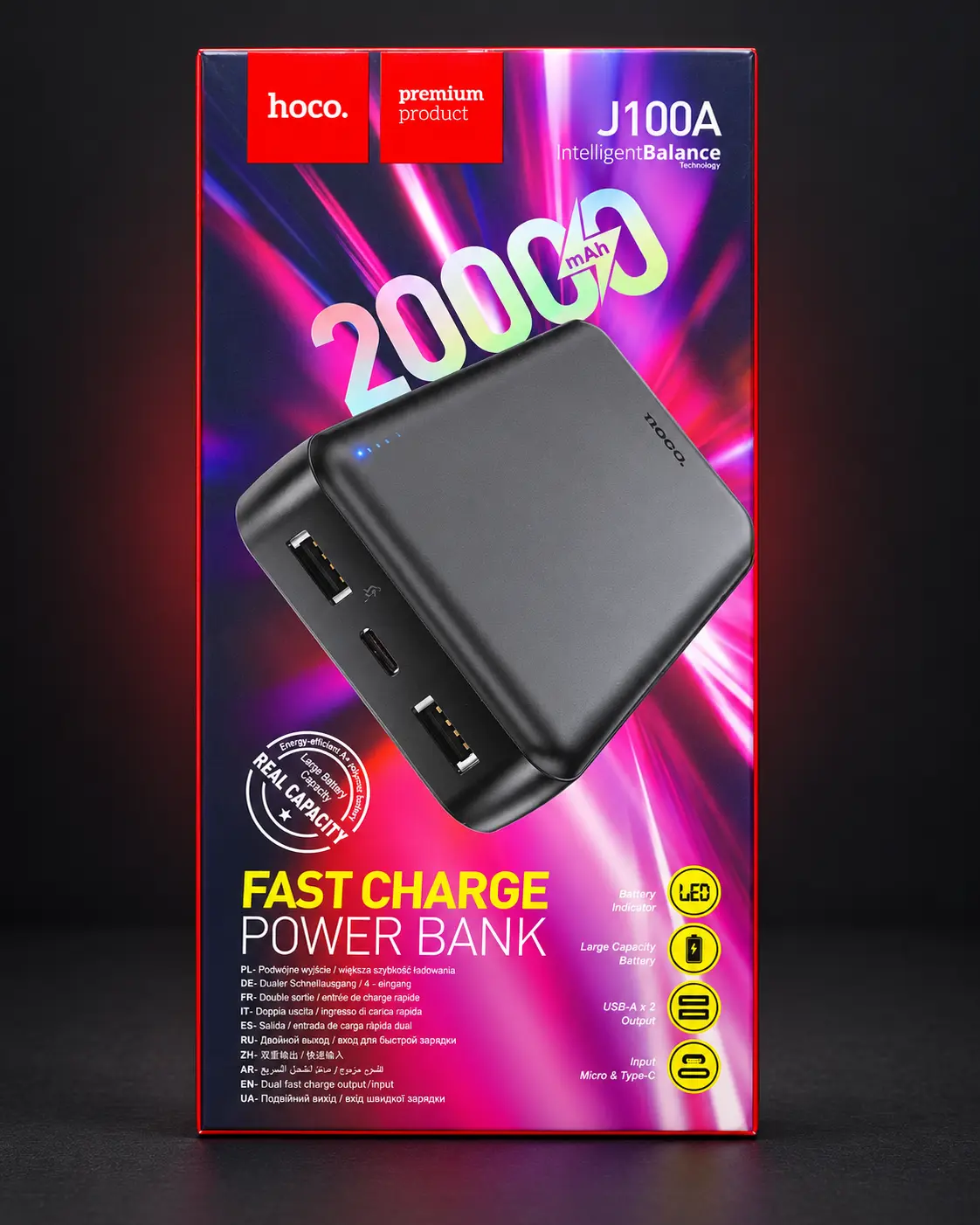 Hoco J100A 20000mAh Fast Charge Power Bank