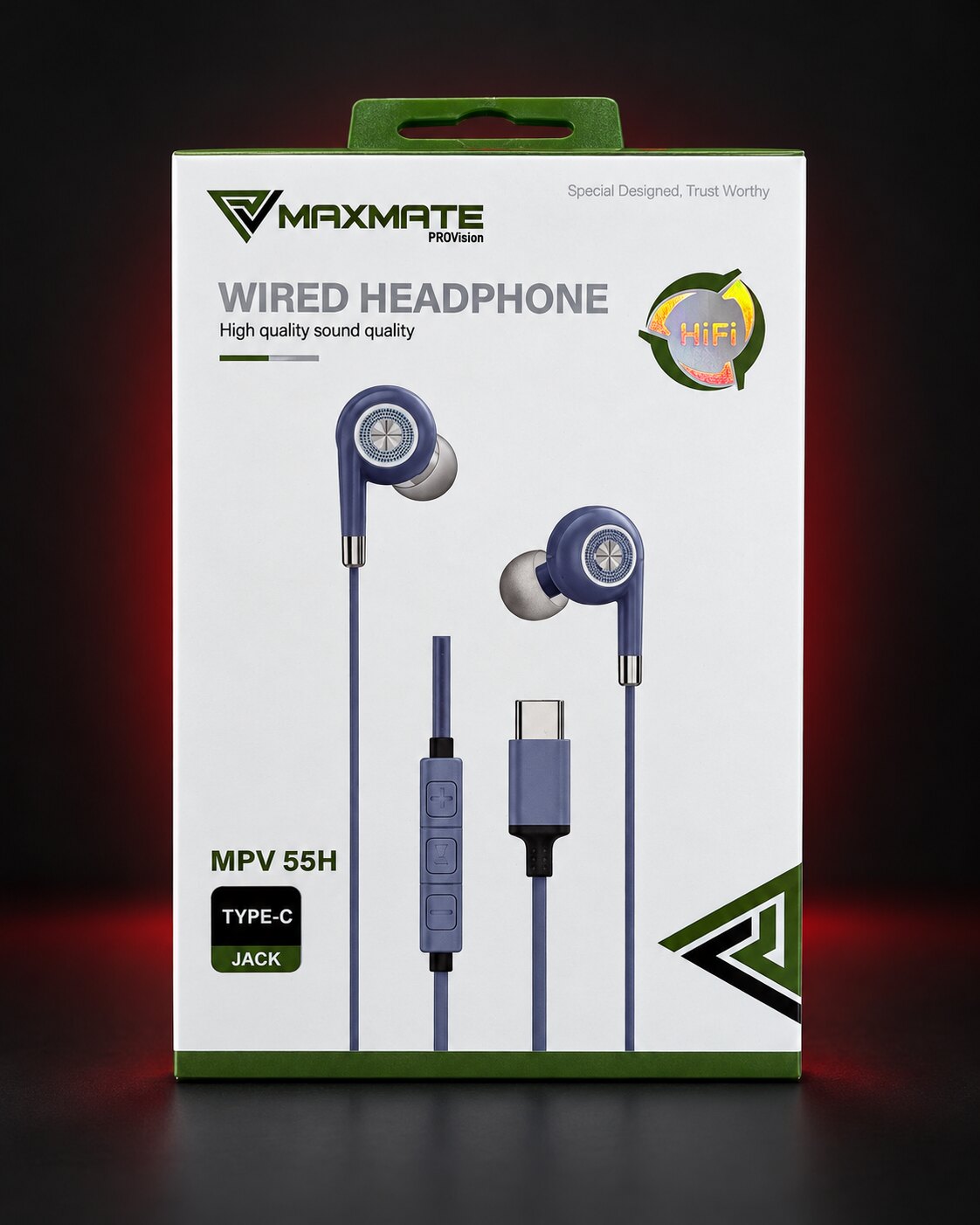 Maxmate MPV 55H Type-C wired headphones