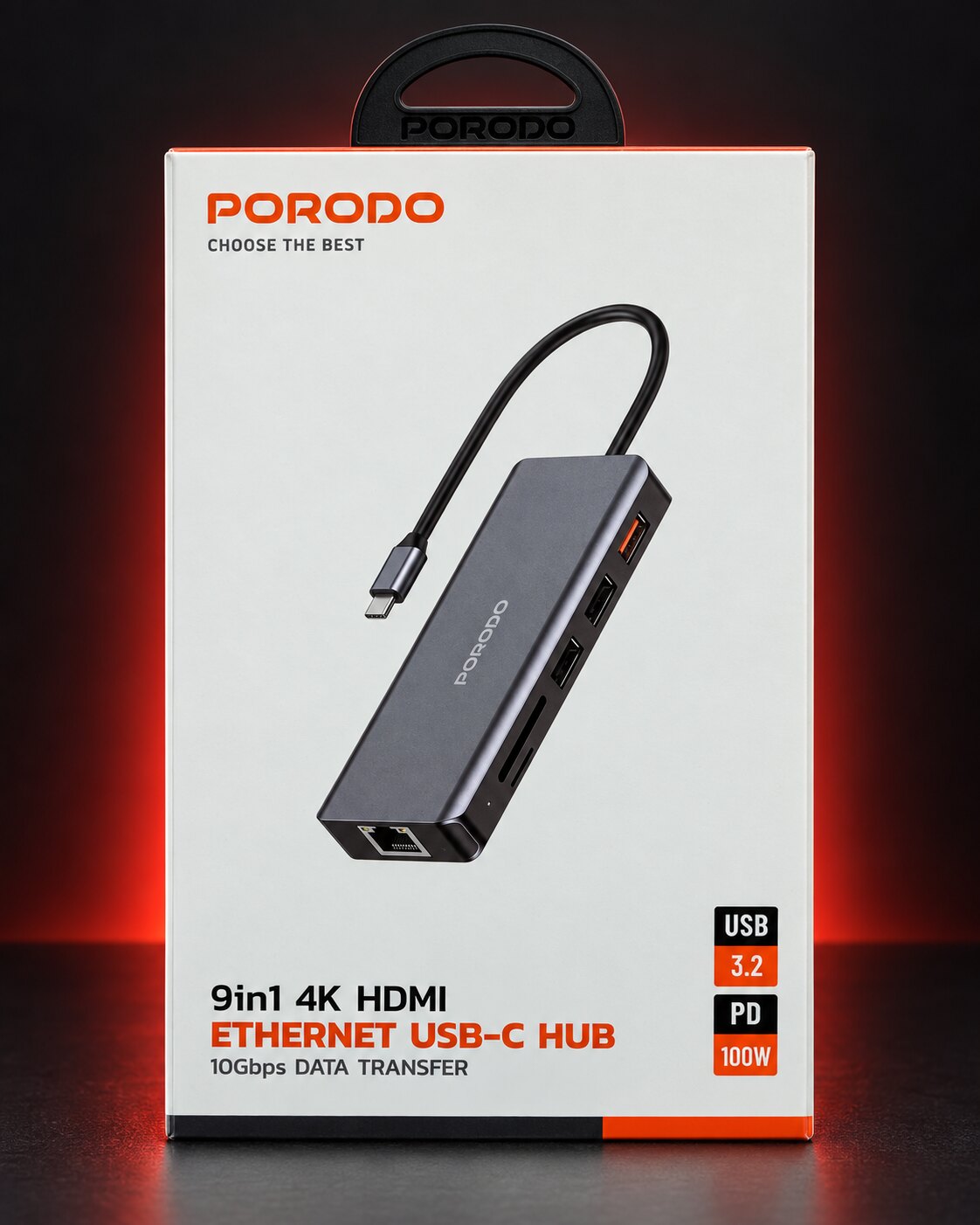 Porodo 9-in-1 USB-C hub
