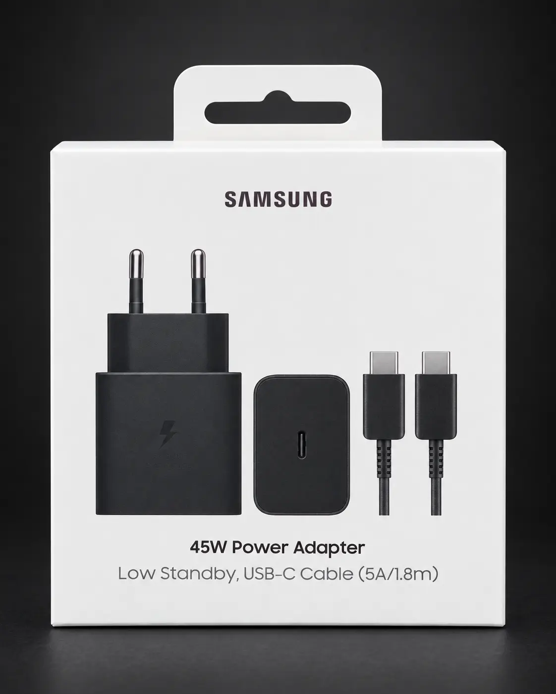 Samsung 45W Power Adapter with USB-C cable