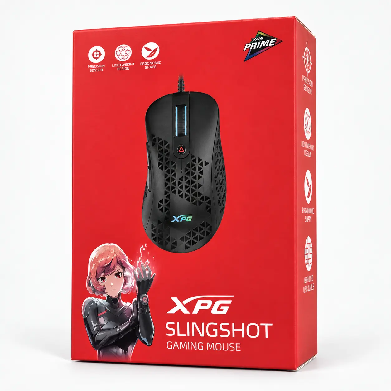 XPG Slingshot gaming mouse retail box