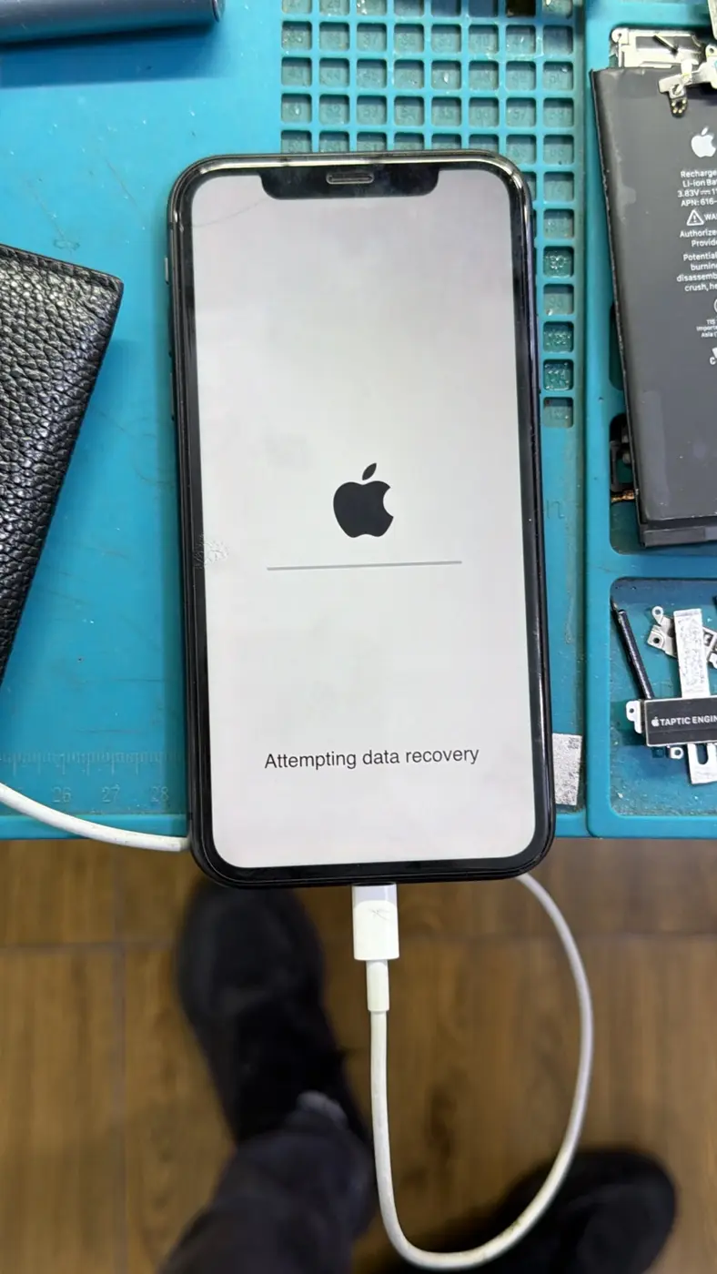 iPhone data recovery on the repair bench